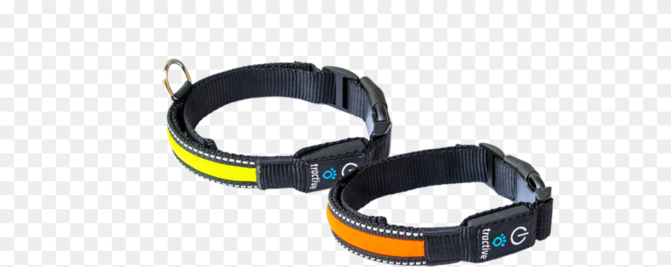 Tractive Led Dog Collar Safety Tractive Led Collar Yellow, Accessories, Strap, Bag, Handbag Png Image