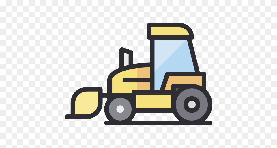 Tractor, Grass, Lawn, Plant, Bulldozer Free Png Download