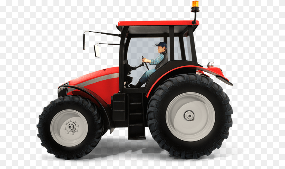 Tractor, Wheel, Vehicle, Transportation, Machine Free Png Download