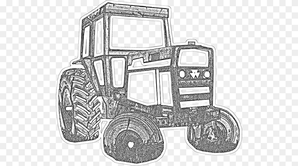 Tractor, Art, Drawing, Car, Transportation Free Png