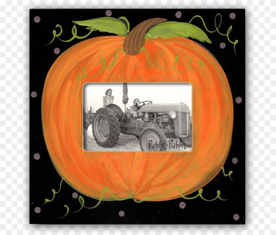 Tractor, Produce, Vegetable, Food, Pumpkin Free Png Download