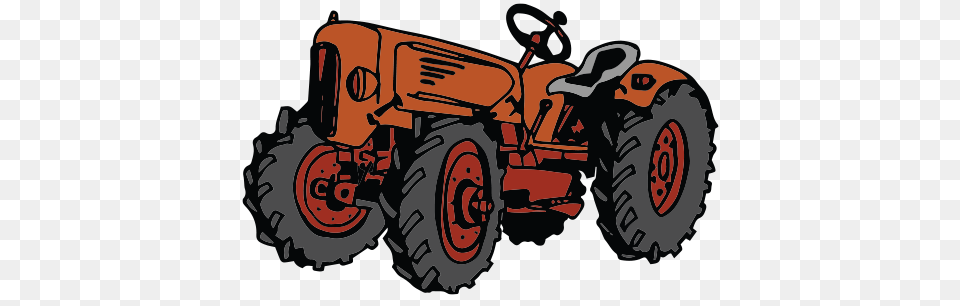 Tractor, Transportation, Vehicle, Machine, Wheel Png