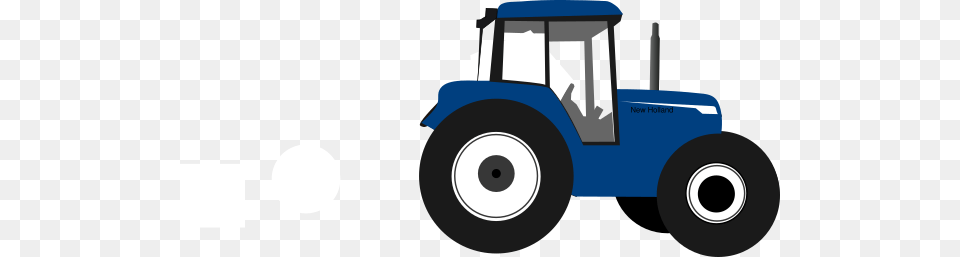 Tractor Blue Clip Art, Vehicle, Transportation, Device, Tool Free Png