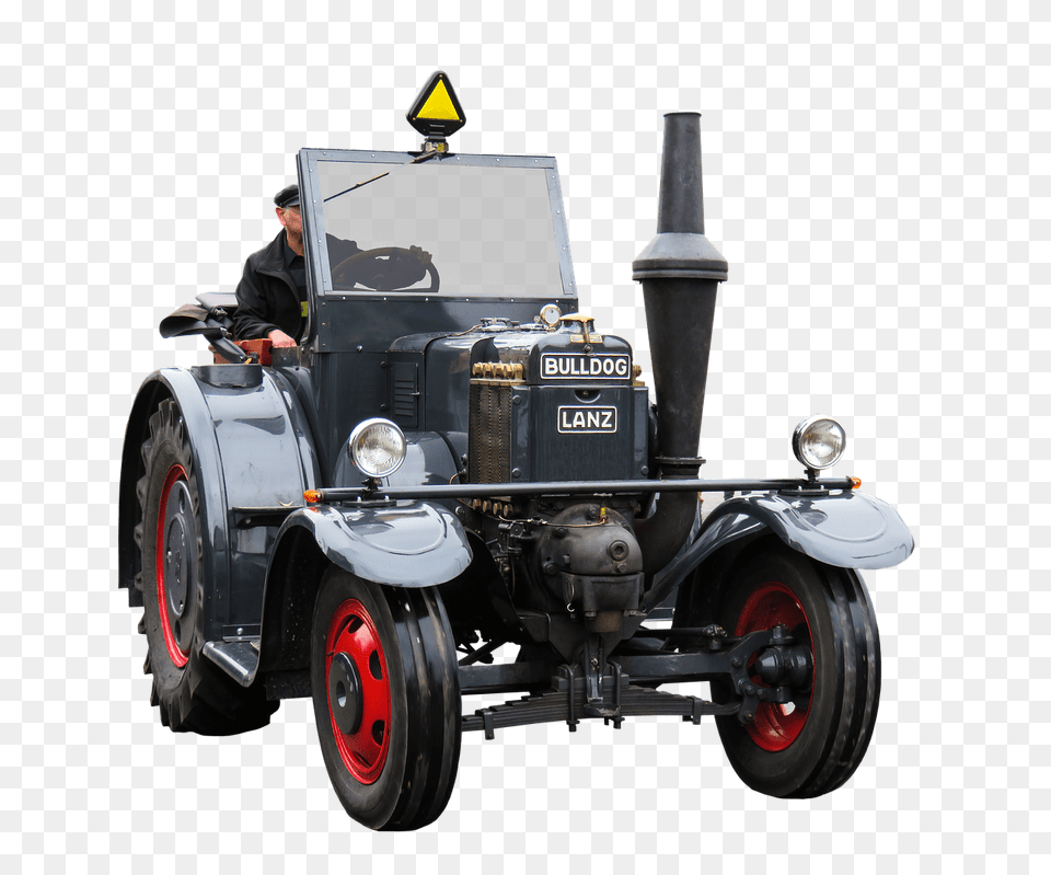 Tractor Bulldog, Wheel, Machine, Person, Man Free Png