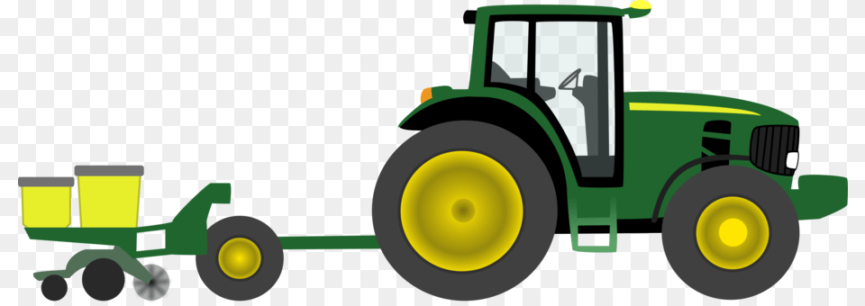 Tractor Caterpillar Inc John Deere Excavator Bulldozer, Transportation, Vehicle, Grass, Plant Free Png Download
