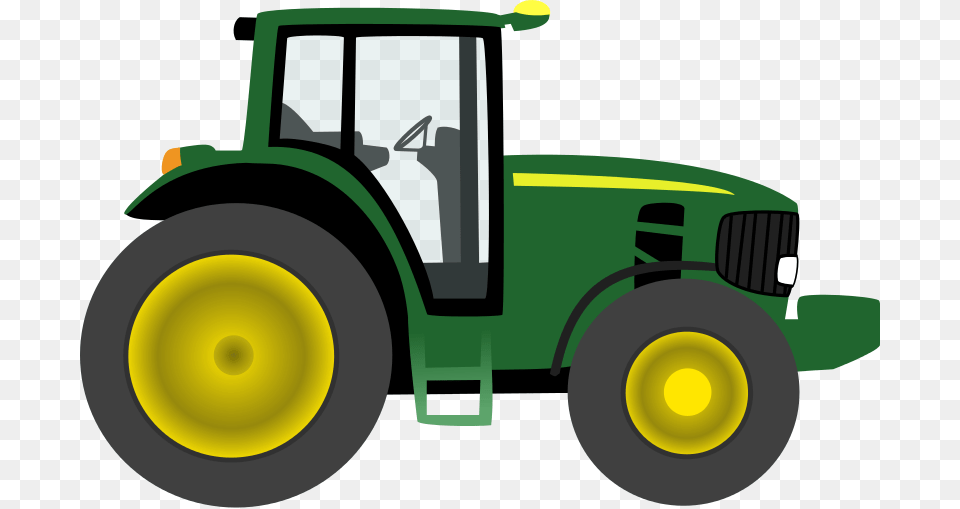 Tractor Clip Art Free, Transportation, Vehicle, Bulldozer, Machine Png