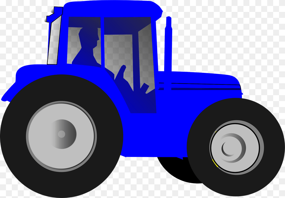 Tractor Clipart, Vehicle, Transportation, Wheel, Machine Png Image