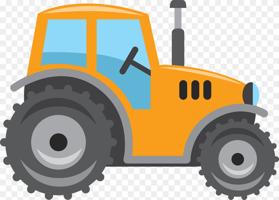 Tractor Clipart, Bulldozer, Machine, Wheel, Vehicle Png