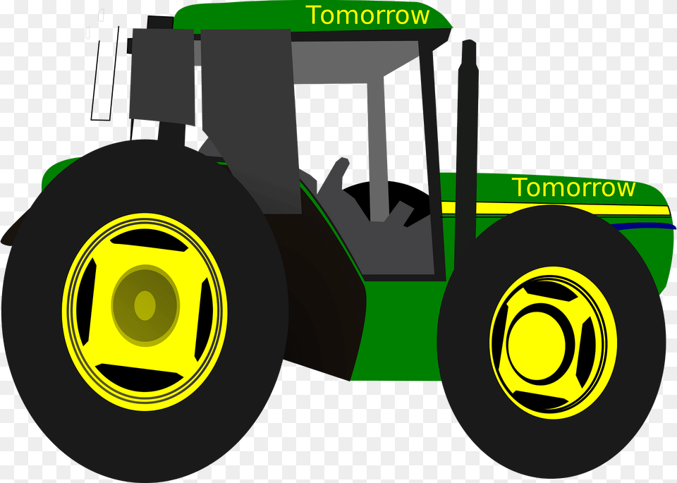 Tractor Clipart, Vehicle, Transportation, Wheel, Machine Free Png