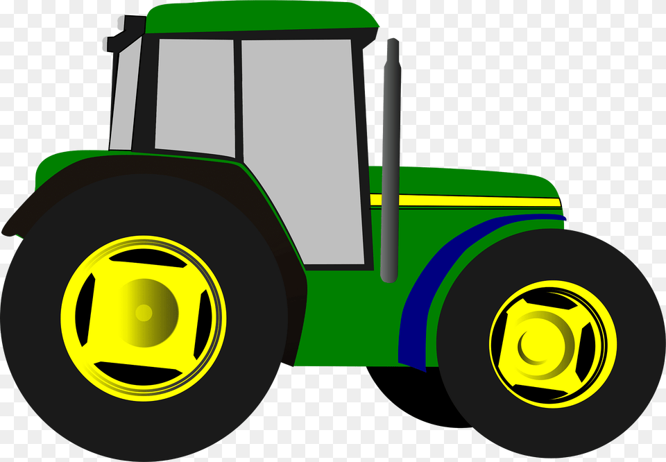 Tractor Clipart, Vehicle, Transportation, Wheel, Tool Free Png