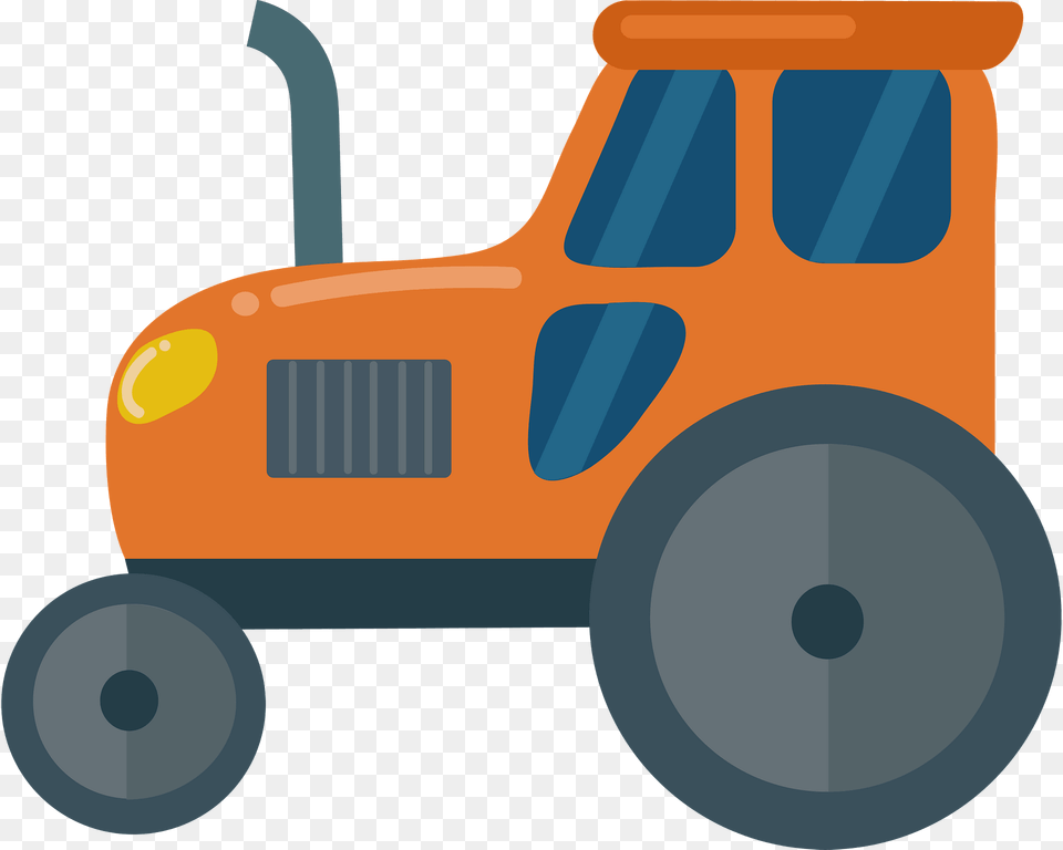 Tractor Clipart, Wheel, Machine, Tool, Plant Free Png Download