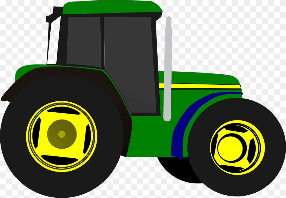 Tractor Clipart, Vehicle, Transportation, Device, Tool Png Image