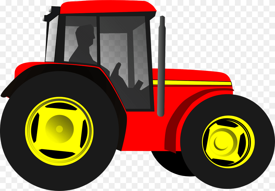 Tractor Clipart, Vehicle, Transportation, Device, Tool Free Png Download