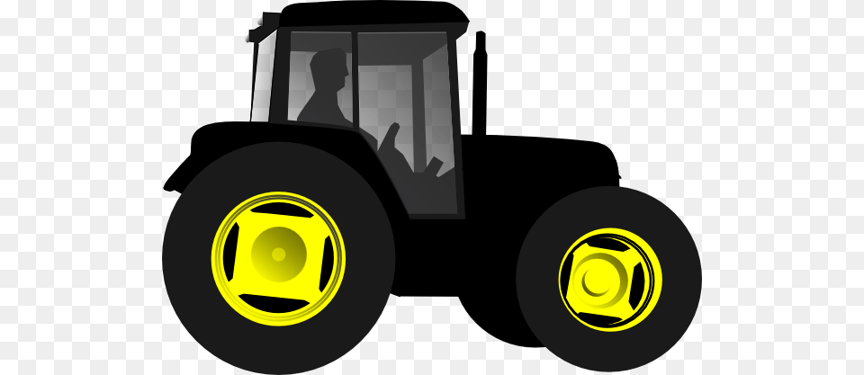 Tractor Clipart Black And White, Device, Tool, Plant, Lawn Mower Free Png