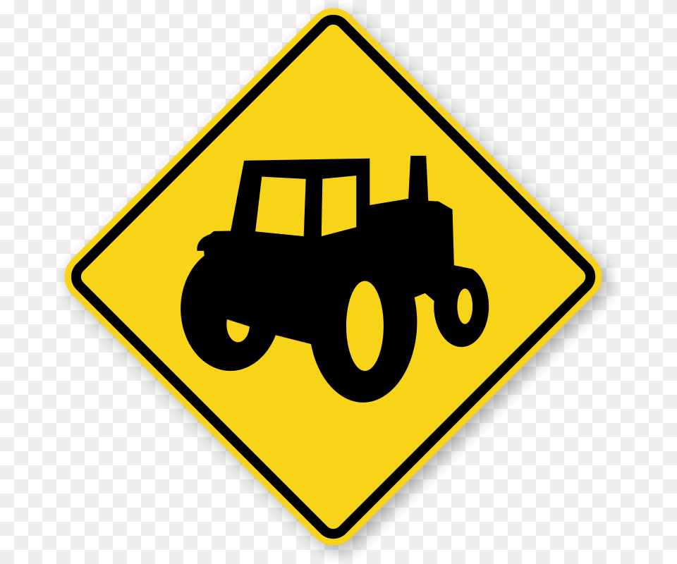 Tractor Clipart Crossing, Sign, Symbol, Road Sign Free Transparent Png