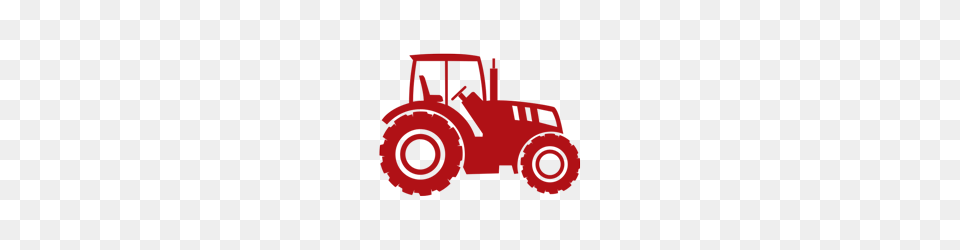 Tractor Clipart Farm Equipment, Maroon Png
