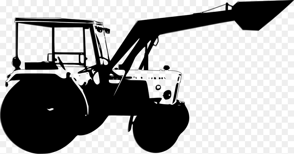 Tractor Clipart Tractor Clipart Crane Trator, Gray Png Image