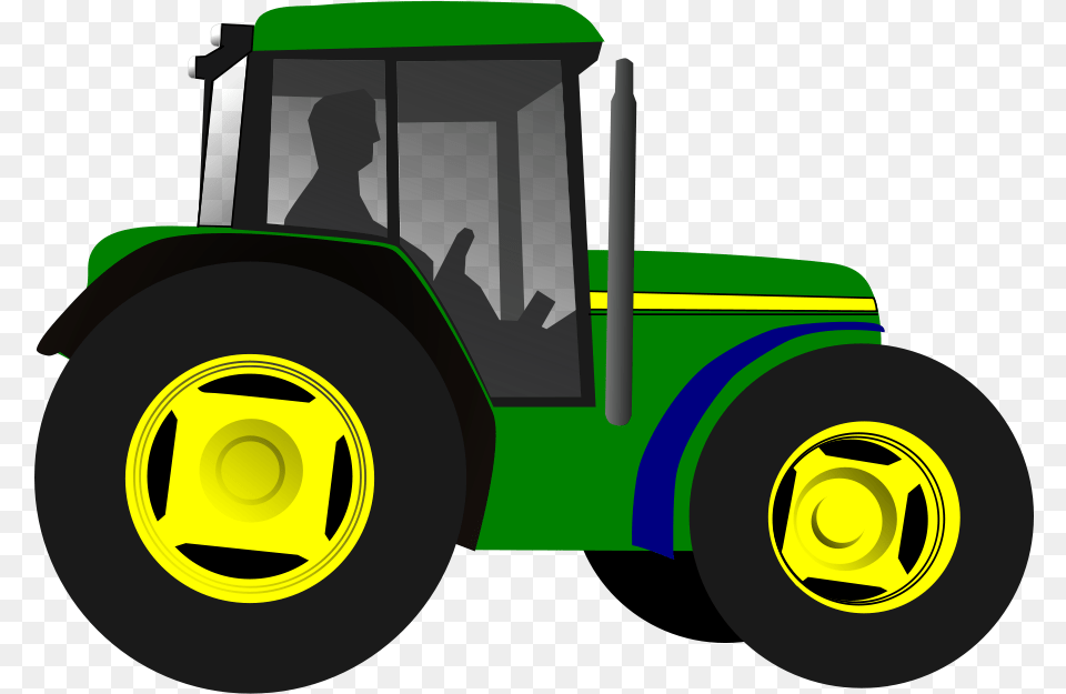 Tractor Clipart Vector Imagebasket Net John Deere Animation, Transportation, Vehicle, Bulldozer, Machine Free Png Download