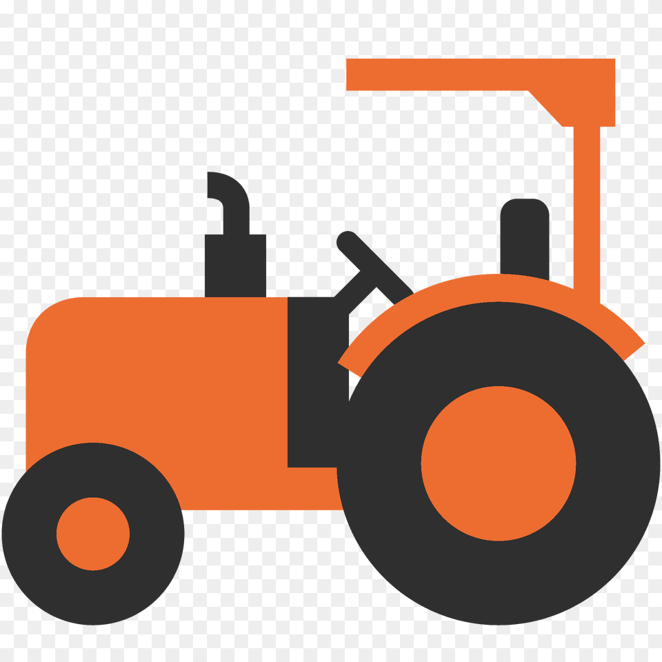Tractor Emoji Clipart, Transportation, Vehicle, Bulldozer, Machine Free Png