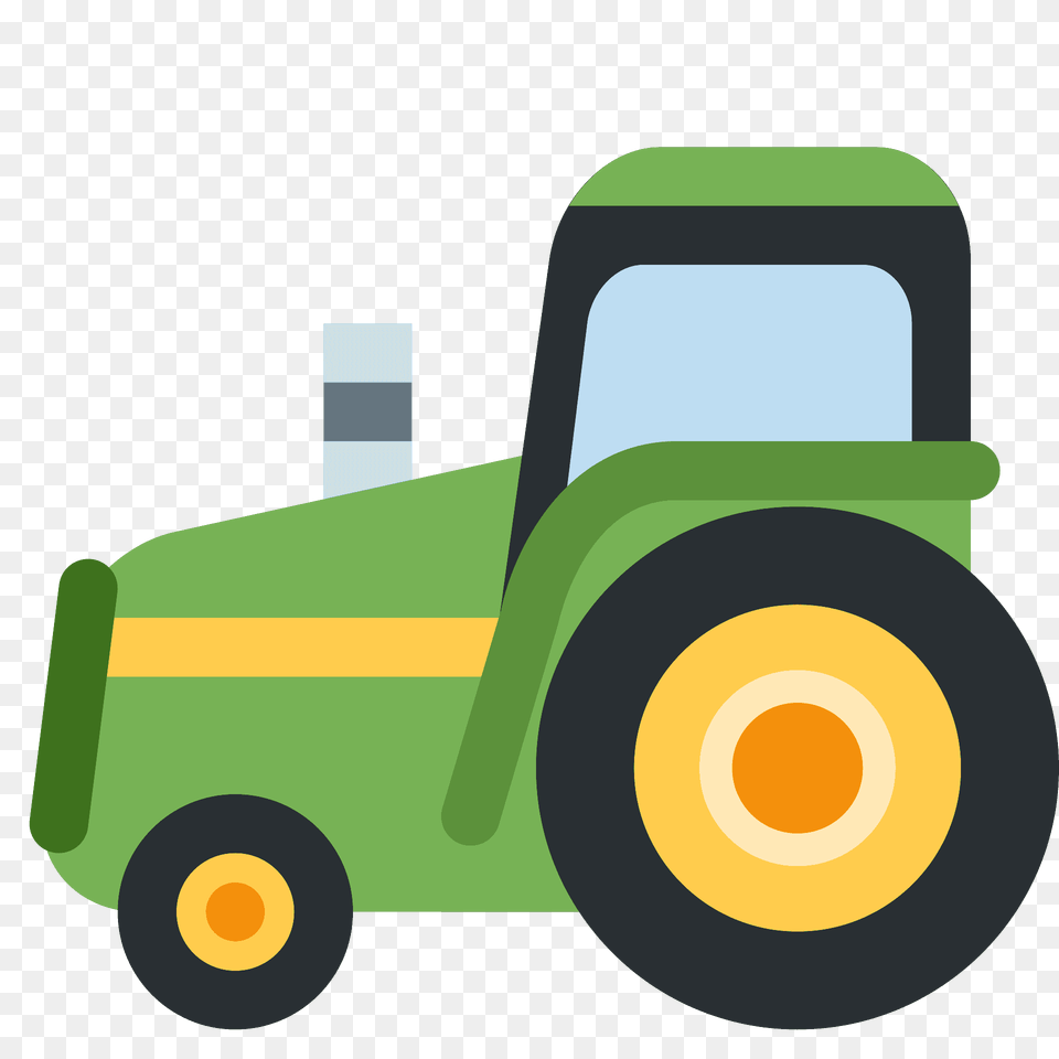 Tractor Emoji Clipart, Grass, Plant, Bulldozer, Machine Free Png