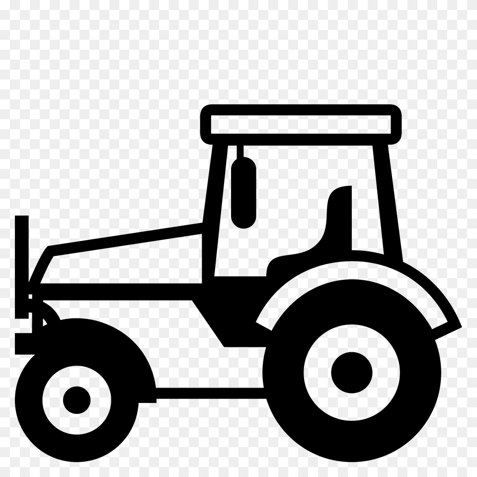 Tractor Emoji Clipart, Bulldozer, Machine, Transportation, Vehicle Png