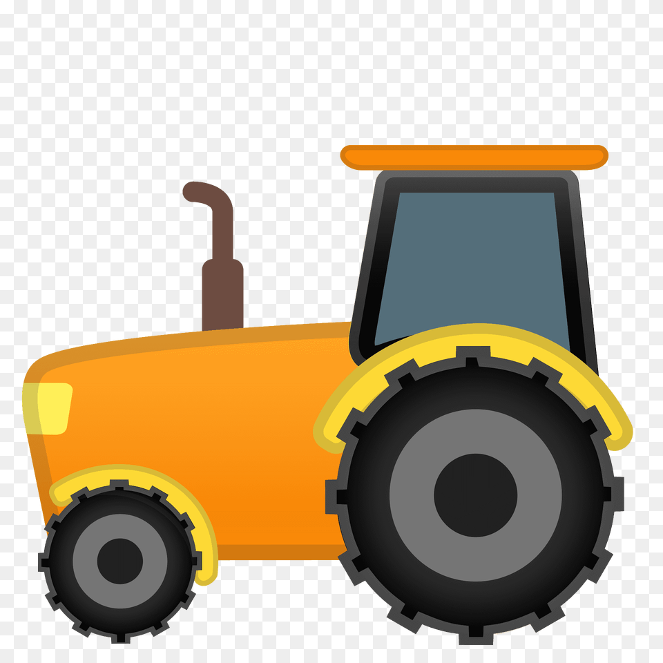 Tractor Emoji Clipart, Bulldozer, Machine, Transportation, Vehicle Png