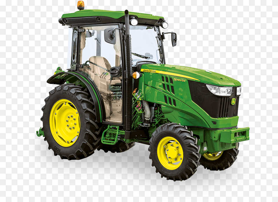Tractor John Deere 5105 Gn, Transportation, Vehicle, Machine, Wheel Png Image