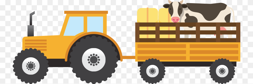 Tractor Middleburg Wagyu, Bulldozer, Machine, Animal, Cattle Free Transparent Png