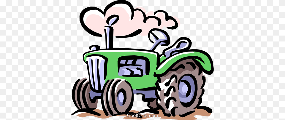 Tractor Royalty Free Vector Clip Art Illustration, Transportation, Vehicle, Face, Head Png Image