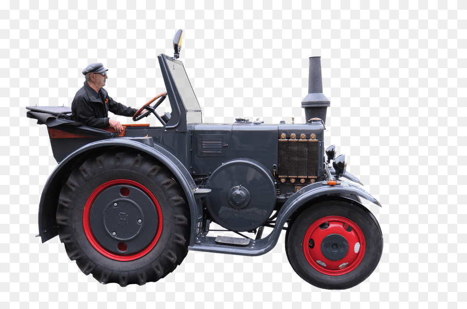 Tractor Side View, Wheel, Machine, Person, Man Free Transparent Png