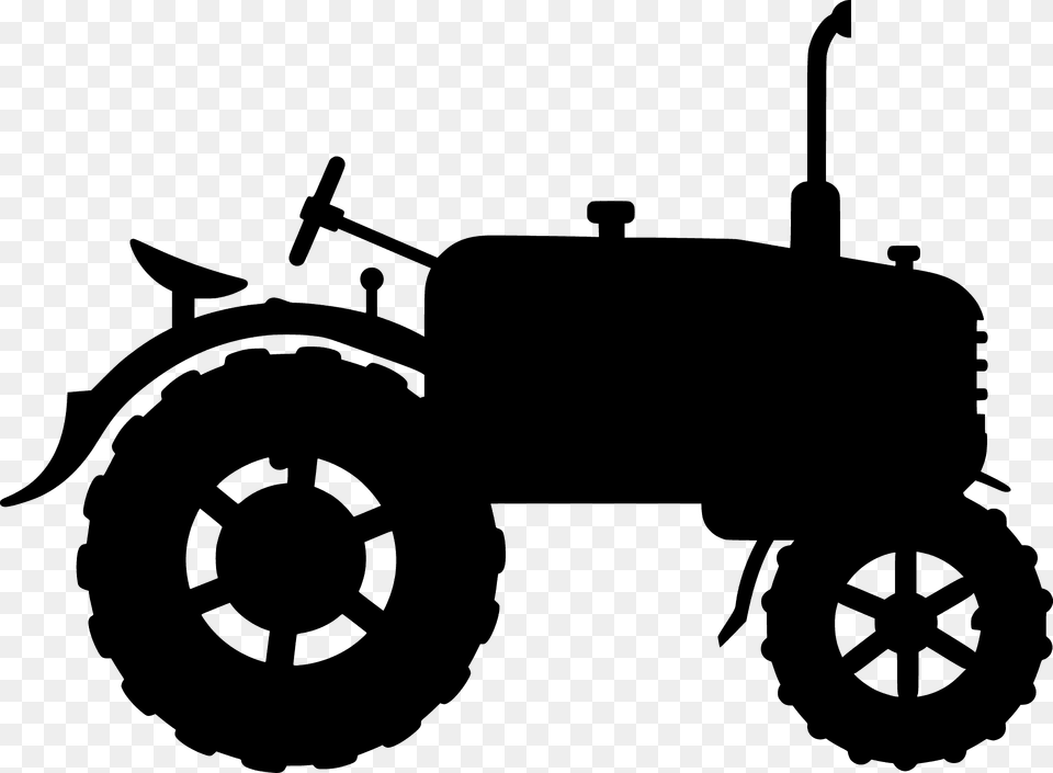Tractor Silhouette, Vehicle, Transportation, Device, Tool Png