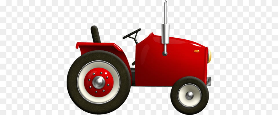 Tractor Tractor Rojo, Wheel, Machine, Tire, Vehicle Png