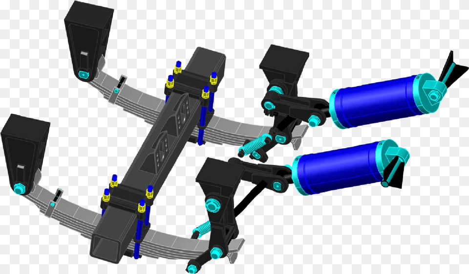 Tractor Trucktrailerair Bag Axle Lift Mechanical Suspension, Cad Diagram, Diagram, Electronics, Hardware Free Png Download