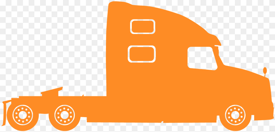 Tractor Unit Silhouette, Vehicle, Truck, Transportation, Trailer Truck Png Image