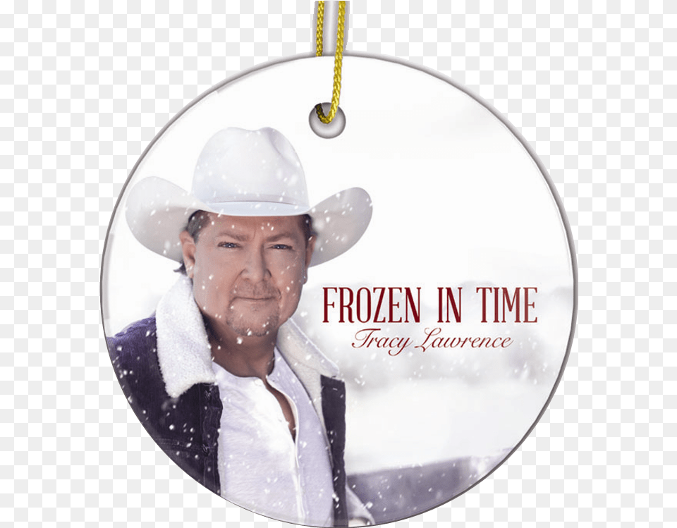 Tracy Lawrence Christmas Ornament Frozen In Time Tracy Lawrence Frozen In Time Album Covers, Clothing, Hat, Photography, Woman Png Image