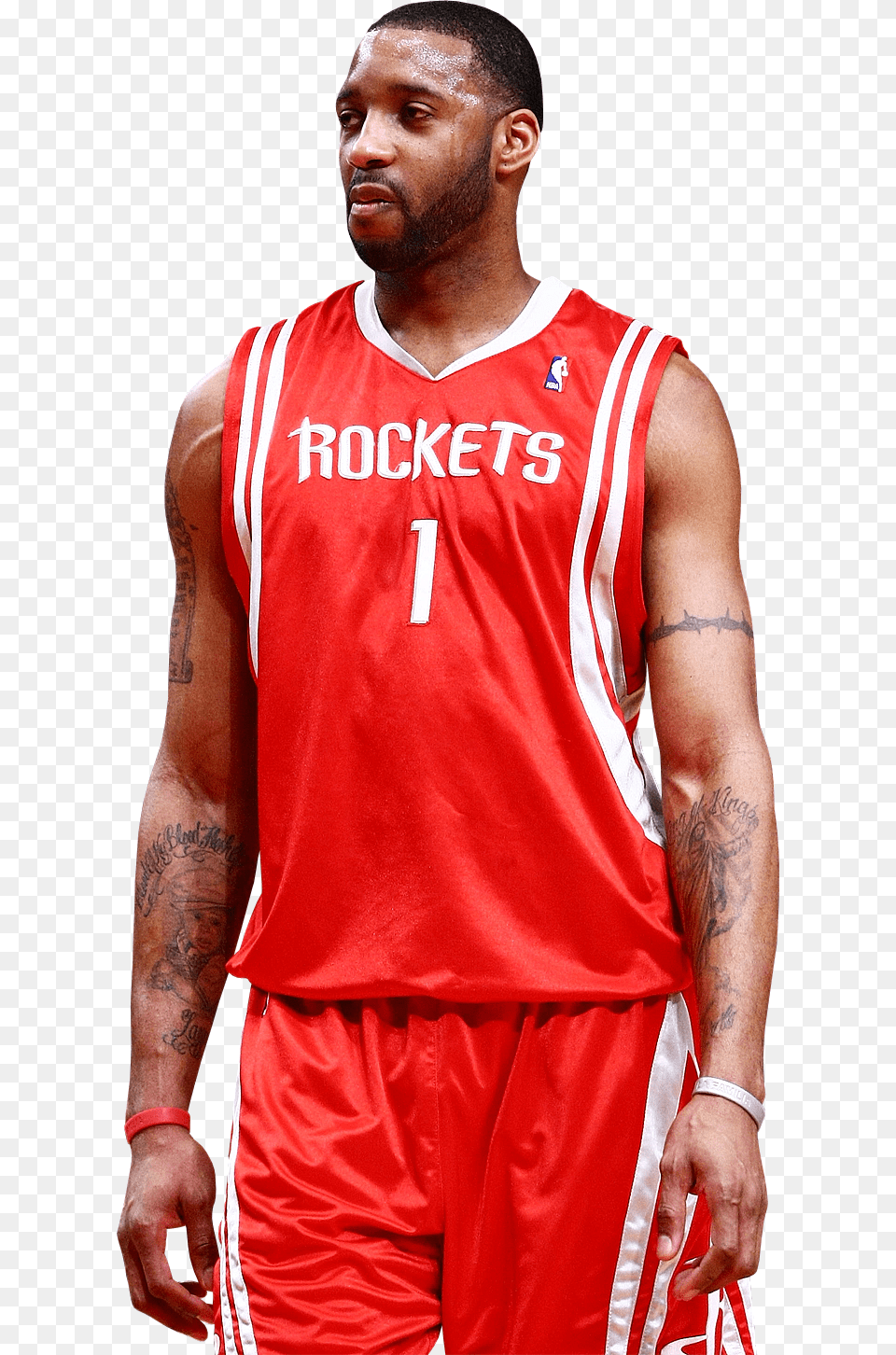 Tracy Mcgrady Beard Vs The Brow, Clothing, Shirt, Adult, Person Png Image