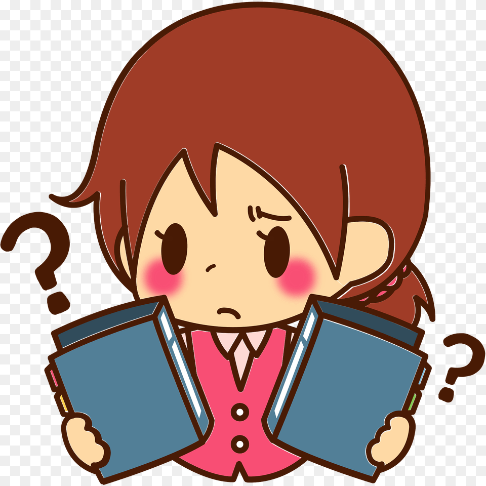 Tracy Office Lady Is Questioning Clipart, Book, Comics, Publication, Face Free Png