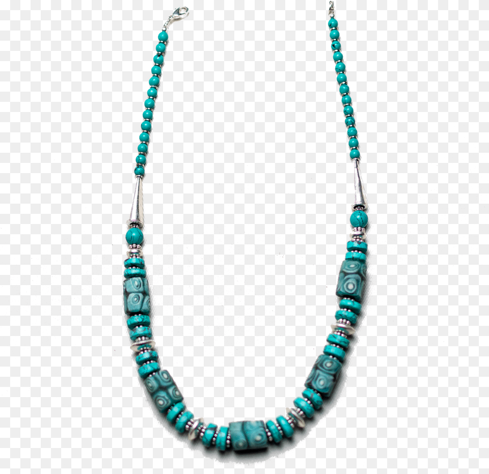 Trade Bead And Turquoise Necklace Necklace, Accessories, Jewelry, Bead Necklace, Ornament Png