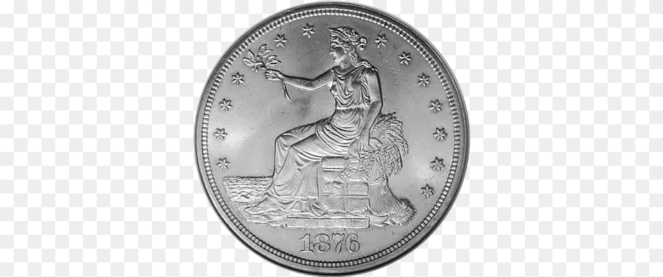 Trade Dollar 1876 Coin, Silver, Money, Adult, Bride Png