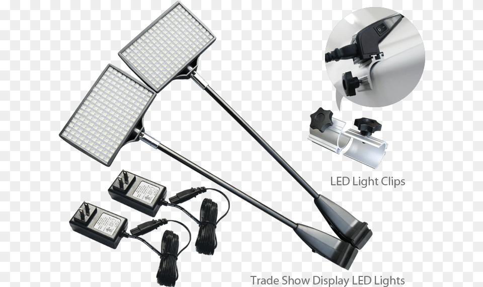 Trade Show Display Led Lights Amp Clips Wall, Electrical Device, Microphone Free Png Download