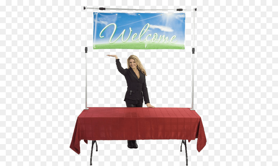 Trade Show Horizontal Banner, Adult, Person, Woman, Female Png