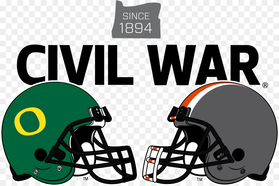 Trademark Licensing Civil War 2017 Oregon State, American Football, Sport, Football, Football Helmet Png Image