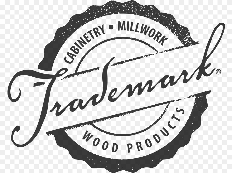 Trademark Stamp Wood Product, Gray Png Image