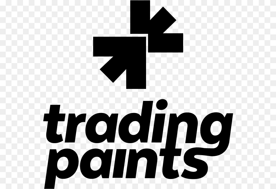 Trading Paints Logo Stacked, Gray Free Png