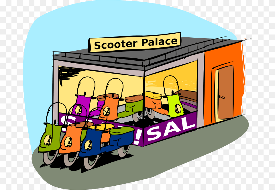 Trading Scooters, Wheel, Machine, Outdoors, Bus Stop Free Png Download