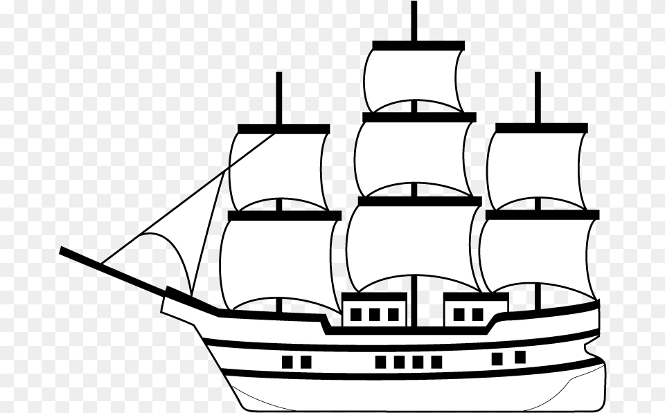 Trading Ship Clipart Draw A Slave Ship, Boat, Sailboat, Transportation, Vehicle Free Transparent Png