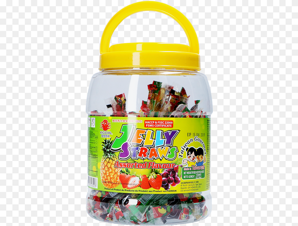 Tradinghouse Tw Jelly Straws With Fruit Beagley Copperman Water Bottle, Jar, Food, Pineapple, Plant Png Image