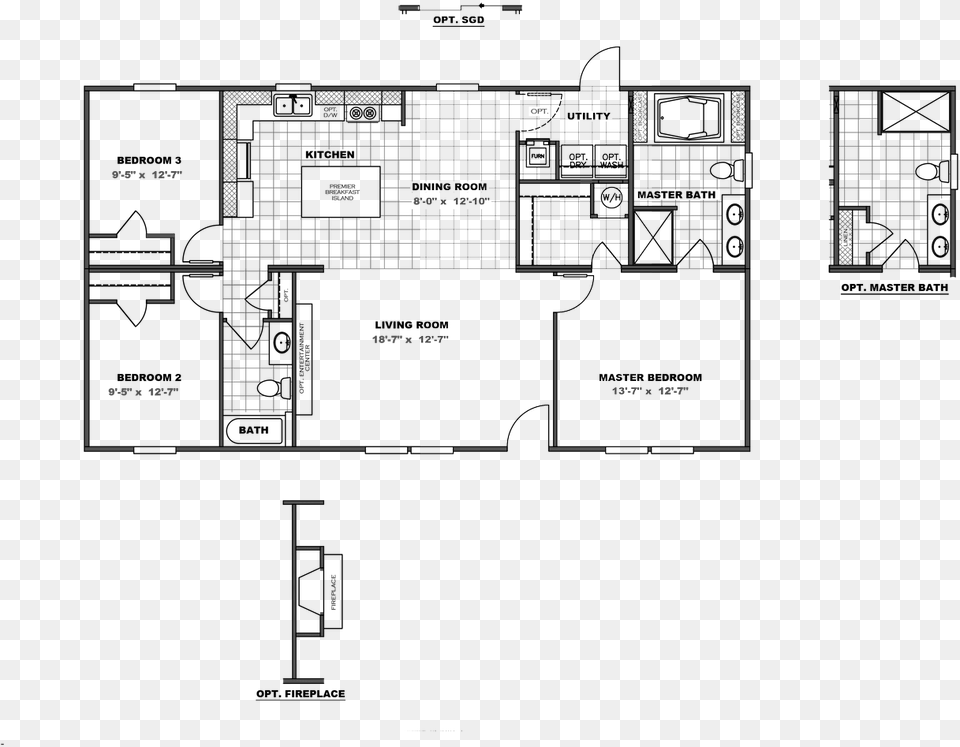 Tradition 48 Floor Plan Floor Plan, Cad Diagram, Diagram Free Png Download