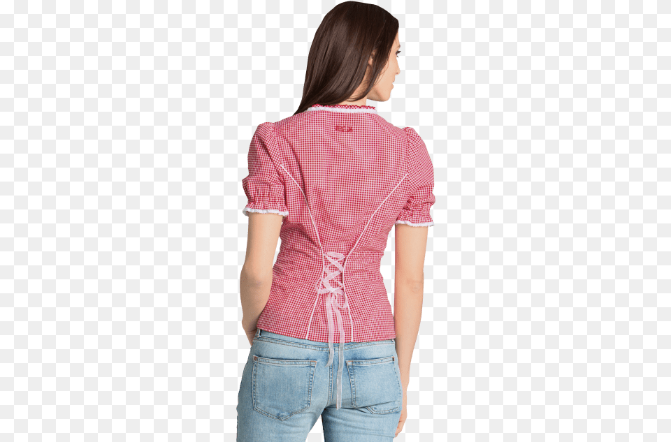 Traditional Blouse Checked Lady Cardigan, Clothing, Adult, Female, Person Free Transparent Png