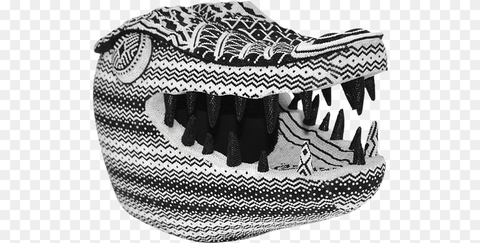 Traditional Carnival Mask From Colombian North Coast Monochrome, Animal, Reptile Free Png